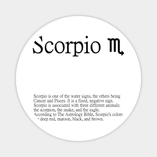 Scorpio Zodiac Sign Magnet